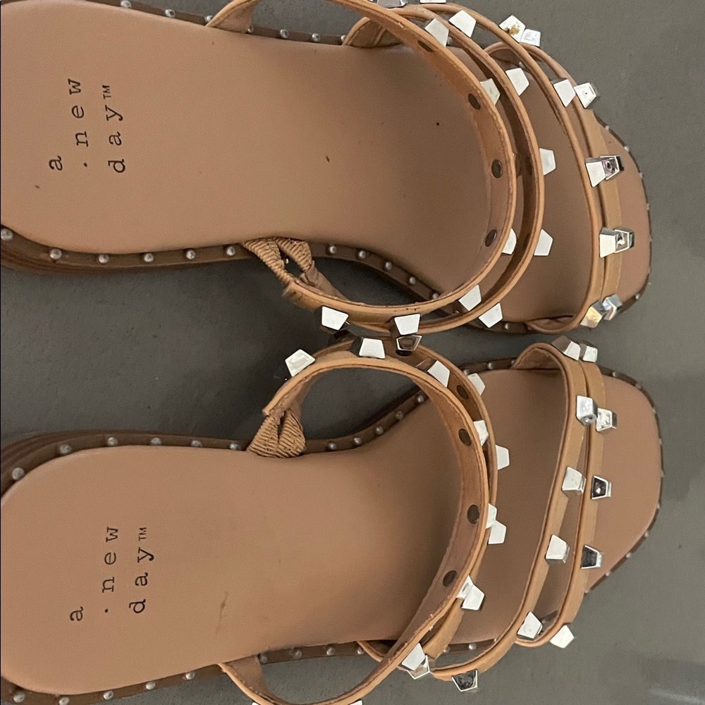 a new day Tan Studded Strappy Women’s Sandals
